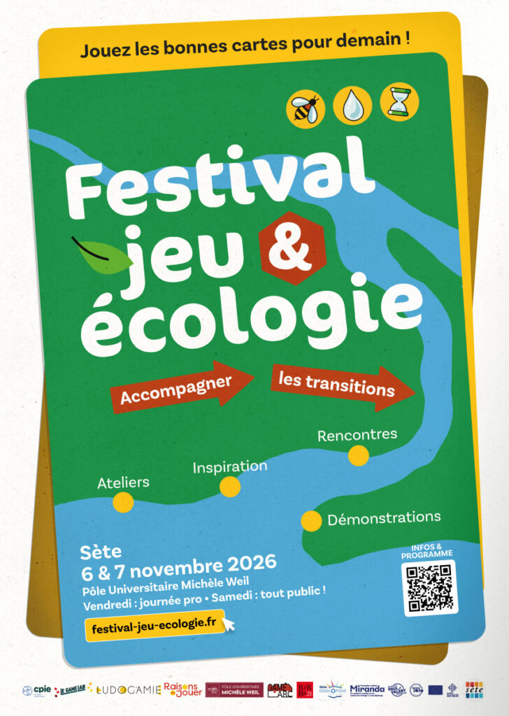 Festival Jeu & Écologie : découverte de jeux de société et d'activités ludiques autour des enjeux environnementaux.